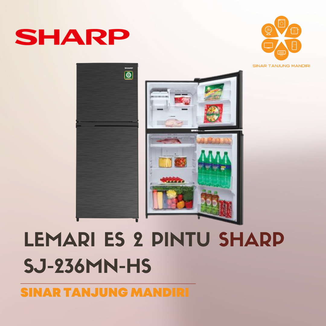 LEMARI ES SHARP 2 PINTU SJ-236MN-HS